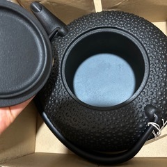 及源 南部鉄器 鉄瓶 東雲亀甲 1.0L IH対応 H-200の画像