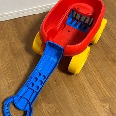 フィッシャープライス 1才からのメガブロック かんたんお片付けワゴン　おもちゃ入れ　おもちゃ箱の画像