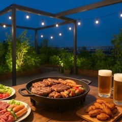 🙍‍♀️吉祥寺🍖屋上テラスBBQ✨開放感バツグン⭐️女性も安心参...