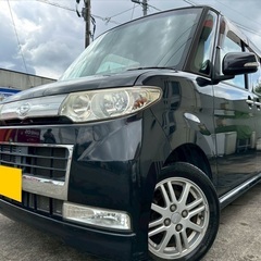 低走行6万キロ台☆月々1万円〜分割可❗️車検2年付き！【名義変更代込み】広い車内！大人気‼️ダイハツ タントカスタム☆SDナビ付き☆走行中DVD見れます☆純正アルミ☆事故修復歴無し☆電動スライドドア☆ドライブレコーダー☆そのまま乗って帰れます！の画像