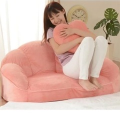 【ロータイプソファー新品未使用品　ピンク】　　の画像