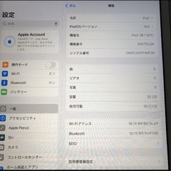 iPad 第7世代 32GB Wi-Fiモデルの画像