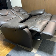 電動リクライニングソファ　山善の画像