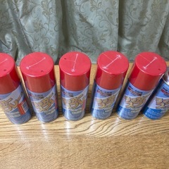 【ラッカースプレー塗料（赤・300ml）6本セット】新品・未使用・未開封品！の画像