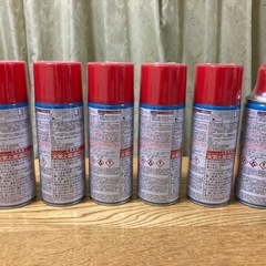 【ラッカースプレー塗料（赤・300ml）6本セット】新品・未使用・未開封品！の画像