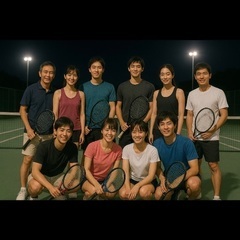 毎週金曜20〜22時に南プスで硬式テニス