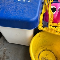 保冷ボックス　ばけつ　ホース　まとめ売りの画像