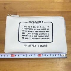 【美品】本物！ COACH ストーリー　ポーチ マルチ コスメ ポーチ コーチの画像
