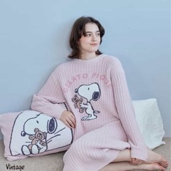 ジェラートピケ 【PEANUTS】【Sleep】SNOOPY×BEAR ジャガードマルチカバー・ジャガードピローケース の画像