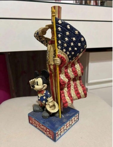ミッキーマウス アメリカフラッグ ヴィンテージ 置物 レア