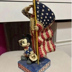ミッキーマウス アメリカフラッグ ヴィンテージ 置物 レアの画像