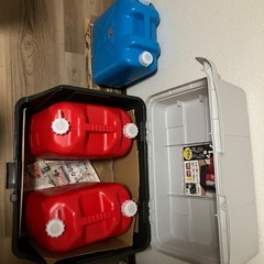 【9/24迄◉使用済コロナ灯油ストーブと灯油カンと専用キャスターの画像