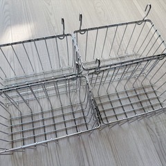 ワイヤーネット ワイヤーバスケット かご 扉裏 収納 セットの画像