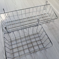 ワイヤーネット ワイヤーバスケット かご 扉裏 収納 セットの画像