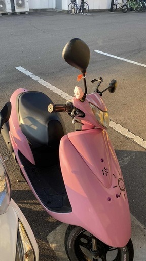 香川県　DIO バイク　車体　AF62 廃車書類　徳島　愛媛　高知　岡山 ピンク