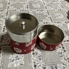 和紙の茶筒（未使用）の画像