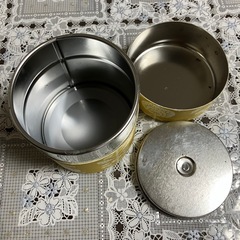 和紙の茶筒（未使用）の画像