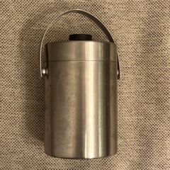 【三軒茶屋で引き渡し】ステンレス製 アイスペール（トング付き）の画像