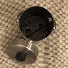 【三軒茶屋で引き渡し】ステンレス製 アイスペール（トング付き）の画像
