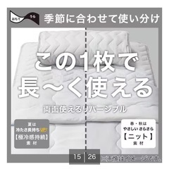 敷きパッド ゴムバンド付き NクールWSP  サイズ：ダブルの画像