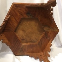 唐木花台　展示台　最高級無垢材　ディスプレイ　 紫檀 木製 飾り台 花梨の画像