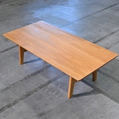 クラッシュゲート EasyLife 5万「COMET COFFEE TABLE/コメットコーヒーテーブル」オーク無垢材 センター ロー リビング ナラの画像
