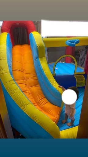 エアー遊具　すべり台