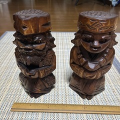 置物　木彫り人形の画像