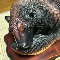 木彫りの熊　の画像