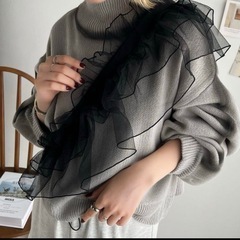 新品　レース　つけ襟の画像