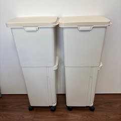 【2個セット】2段式ゴミ箱　分別タイプの画像