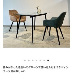 ノーチェ NOCE 椅子 2脚 グリーンの画像