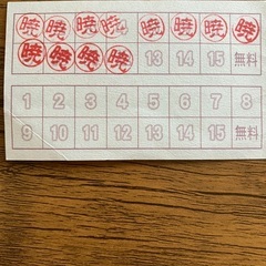 勝田あかつきの湯　回数券（10枚）ポイントカード付きの画像