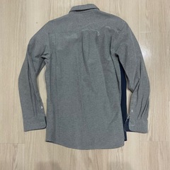 ブルー&グレー　ワイシャツの画像