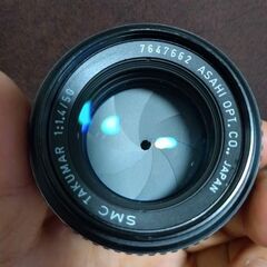 並品〜良品　PENTAX SMC TAKUMAR 50mm F1.4　分解清掃済の画像