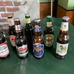 インテリア　ビール空き瓶　10本セット　7本未開封の画像