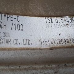 SSR タイプC 15×6.5J +42と43 PCD100 195/50R15　超軽量ホイール　２本の画像