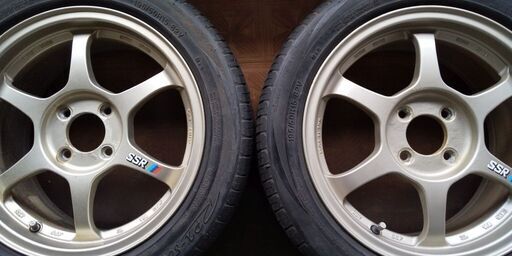 SSR タイプC 15×6.5J +42と43 PCD100 195/50R15　超軽量ホイール　２本