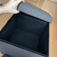 収納ベンチ　収納スツール の画像