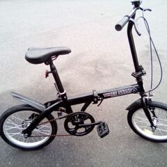 16インチ　折りたたみ自転車　黒の画像