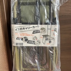 イス付きキャリーカート❗️新品・未使用・袋付き❗️の画像