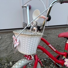 自転車　子供　ミニーの画像