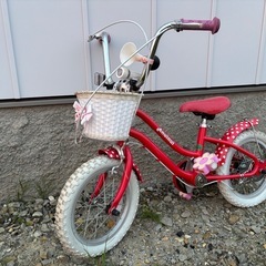 自転車　子供　ミニーの画像