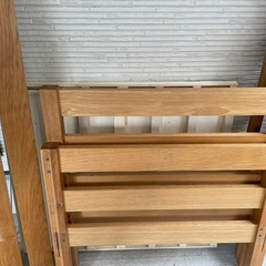 無印良品　オーク材　子供用ベッドの画像