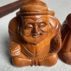 恵比寿　木の置物
の画像