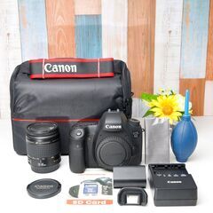 【全国送料無料】 Canon EOS 6D✨ フルサイズ ズームセット初心者入門機 カメラバッグ付き✨ 届いたらすぐに使えます✨ キヤノン キャノンの画像