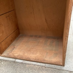 ９月に処分！外用の木の箱の画像