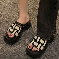 厚底サンダル 23.5cmの画像