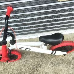 子供用ペダル無し自転車.リアブレーキ付き.ノーパンクタイヤ.中古品キレイ.即使用可能！の画像