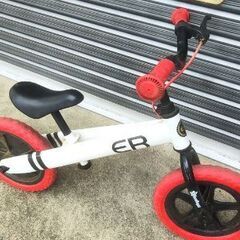 子供用ペダル無し自転車.リアブレーキ付き.ノーパンクタイヤ.中古品キレイ.即使用可能！の画像